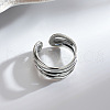 925 Sterling Silver Multilayer Cuff Rings FS-WG19322-01-2
