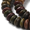 Natural Polychrome Jasper/Picasso Stone/Picasso Jasper Beads Strands G-Z030-A19-01-4