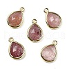 Natural Strawberry Quartz Faceted Pendants G-U019-05G-06-1