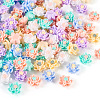 120Pcs 6 Colors Opaque Resin Cabochons CRES-TA0001-28-13