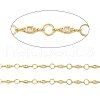 Rack Plating Brass Ring & Rectangle Link Chain CHC-H105-06G-2