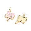Brass Enamel Pendants KK-L237-025G-01-2