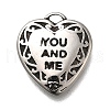 Retro 304 Stainless Steel Charms STAS-L284-18AS-07-1