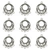 Tibetan Style Alloy Chandelier Component Links TIBE-YW0001-51-2