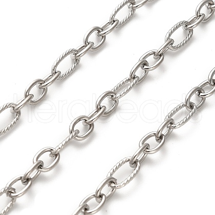 304 Stainless Steel Figaro Chains CHS-A016-19P-A-1
