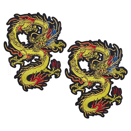Computerized Embroidery Cloth Iron On Patches PATC-WH0010-33-1