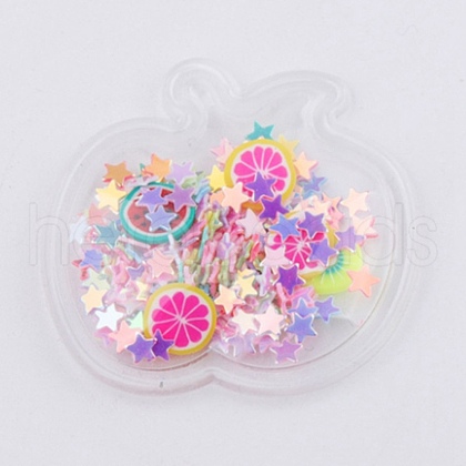 Quicksand Sequin Plastic Cabochons OHAR-CJC0002-01E-1