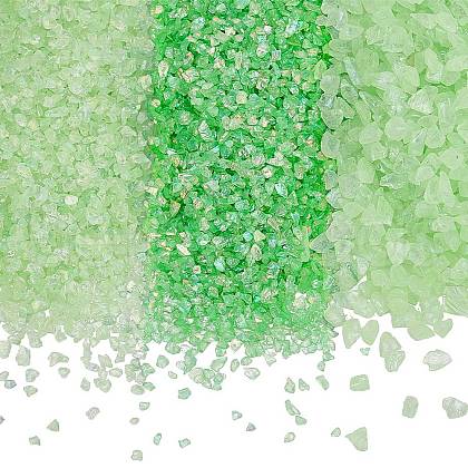 SUNNYCLUE 3 Style Transparent Electroplate Crushed Glass Craft GLAA-SC0001-99C-1