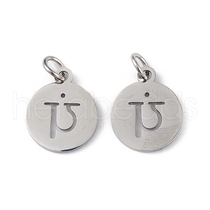 304 Stainless Steel Charms STAS-Q201-T452P-1