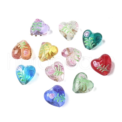 Handmade Transparent Lampwork Beads BLOW-D300-07A-1