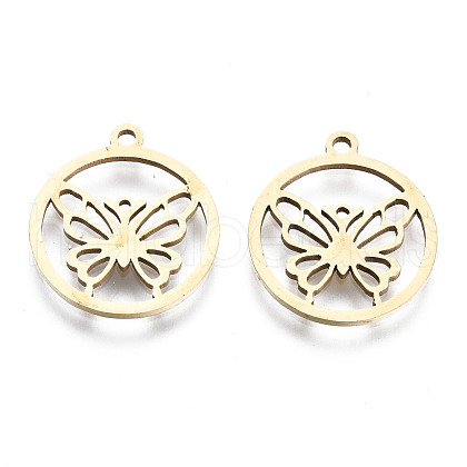 201 Stainless Steel Pendants STAS-T044-198G-1
