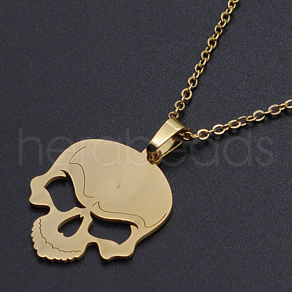 201 Stainless Steel Pendants Necklaces NJEW-S105-JN681-45-2-1