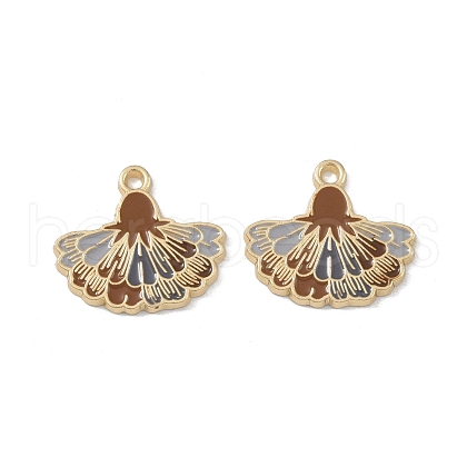 Rack Plating Alloy Enamel Pendants FIND-I038-07G-1