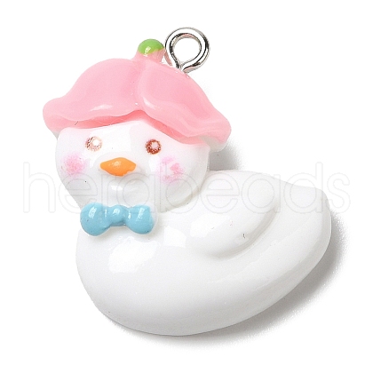 Cute Opaque Resin Pendants RESI-L038-07P-04-1