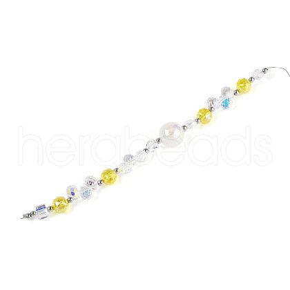 Glass and Acrylic and CCB Beads Strands MAK-T011-05F-1