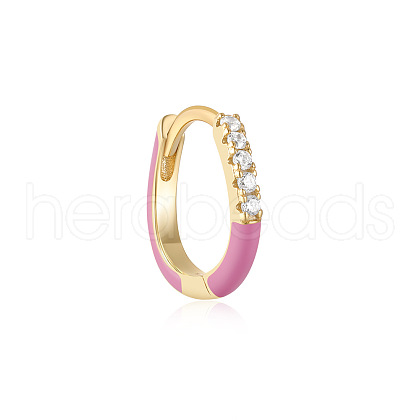 925 Sterling Silver Star Hoop Earrings YI3792-9-1