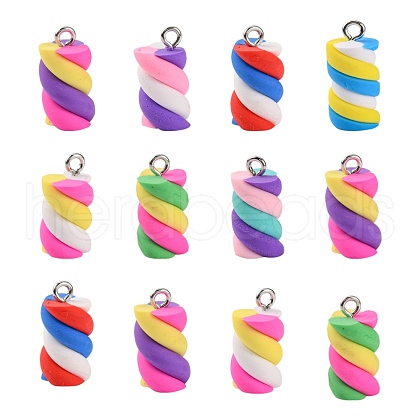 Handmade Polymer Clay Charms X-CLAY-T016-83-1