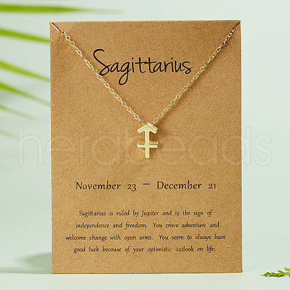 Alloy Constellation Pendant Necklaces WG6F1B2-11-1