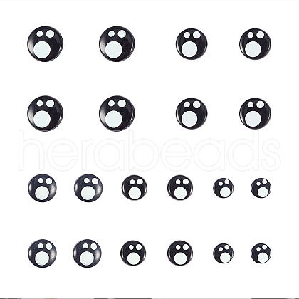 Resin Craft Doll Eyes DIY-WH0126-01-WH-1