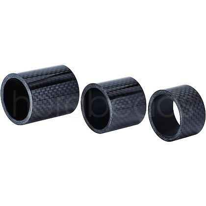 BENECREAT 3Pcs 3 Style Carbon Fiber Bicycle Front Fork Washers AJEW-BC0003-52-1