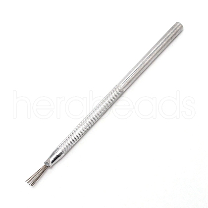 Carving Craft Stainless Steel 7 Pin Feather Wire Texture Pro Needle Pottery Tools DIY-WH0182-53-1