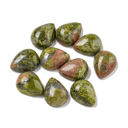 Natural Unakite Cabochons G-Q173-02C-21-1