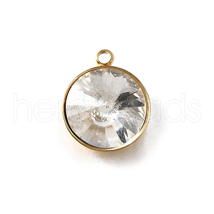 201 Stainless Steel Pendants STAS-F318-01D-G-1