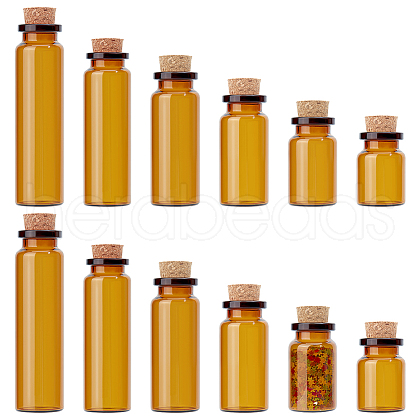 AHADERMAKER 30 Sets 6 Styles Glass Bead Containers AJEW-GA0006-61A-1