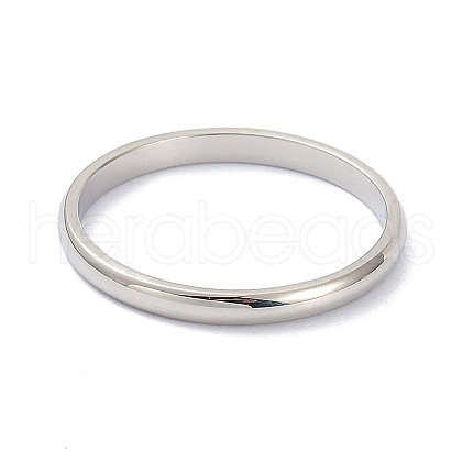 Non-Tarnish 2mm Polished Plain Dome Finger Ring for Girl Women RJEW-C012-05G-P-1