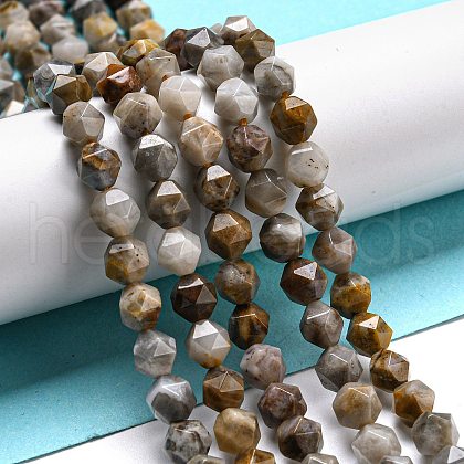 Natural Gobi Agate Beads Strands G-NH0012-B03-02-1