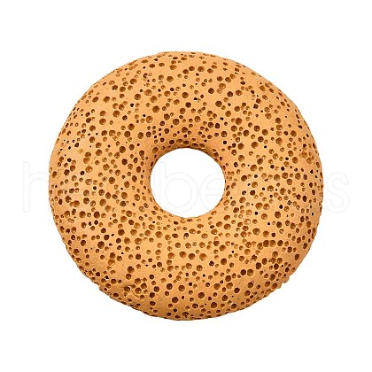 Natural Lava Rock Disc Big Pendants G-M203-06-01-1