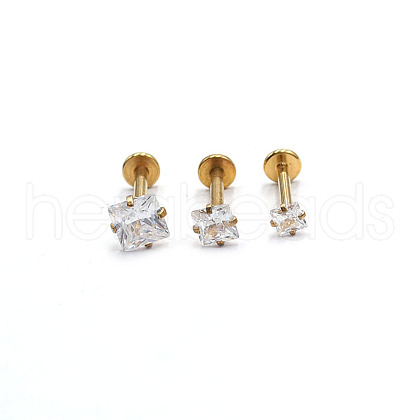 Stainless Steel Threadless Labrets WG64015-42-1