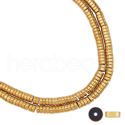 ARRICRAFT Electroplate Non-magnetic Synthetic Hematite Beads Spacers Strands G-AR0003-54-1