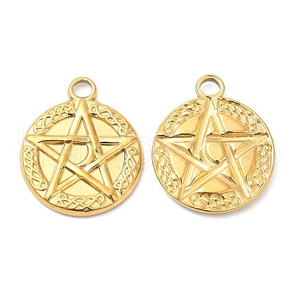 304 Stainless Steel Pendants STAS-Z041-19G-1