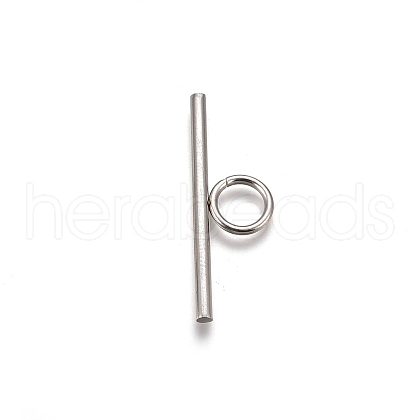 Non-Tarnish 304 Stainless Steel Toggle Clasps Parts STAS-H216-11P-1
