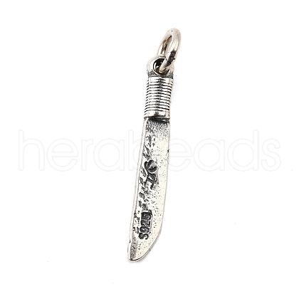 S925 Sterling Silver Pendants STER-Q006-01AS-1