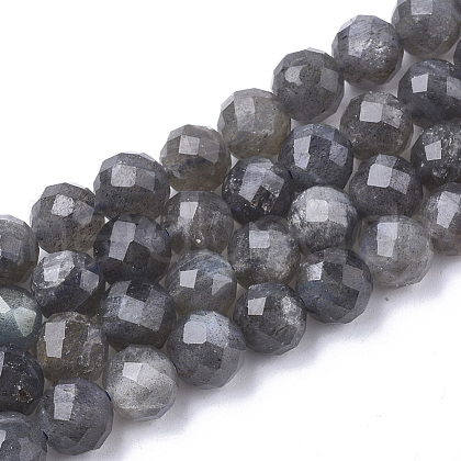 Natural Labradorite Beads Strands G-S345-8mm-005-1