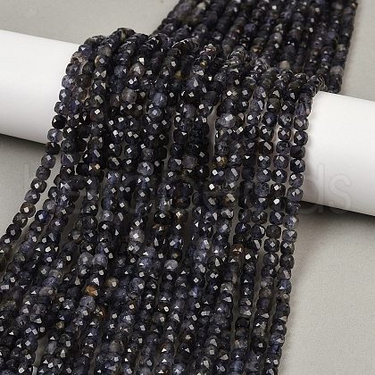 Natural Iolite Beads Strands G-RM2025-C33-C-1