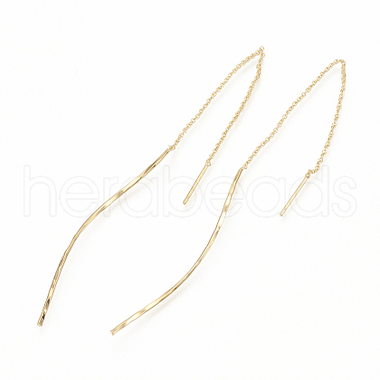 Brass Stud Earring Findings X-KK-T020-134G-1