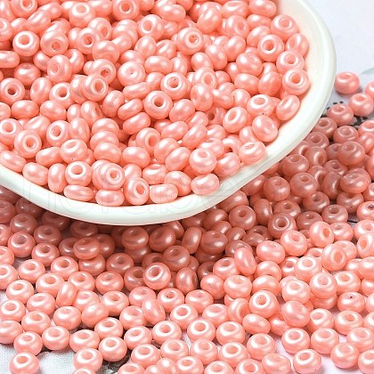 Baking Paint Luster Glass Seed Beads X1-SEED-B001-04A-08-1