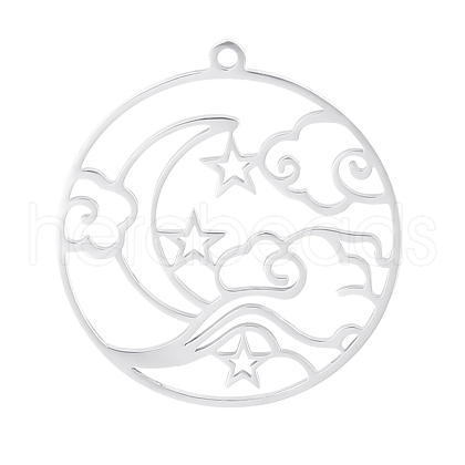 304 Stainless Steel Pendants PW-WG151E2-01-1