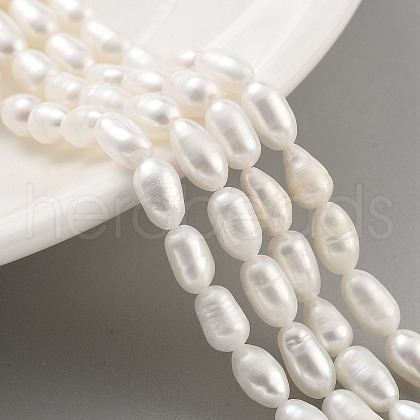 Natural Cultured Freshwater Pearl Beads Strands PEAR-P062-06F-1