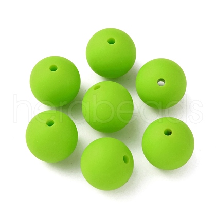 Food Grade Eco-Friendly Silicone Focal Beads SIL-WH0013-01K-1