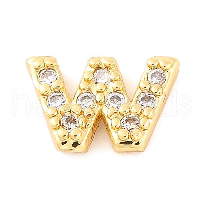 Rack Plating Brass Micro Pave Cubic Zirconia Cabochons KK-F874-04G-W-1