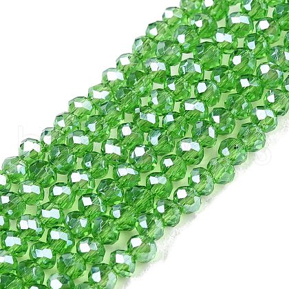 Electroplate Glass Beads Strands EGLA-A044-T1mm-A11-1