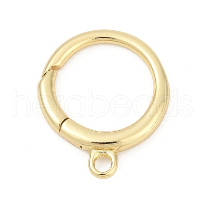 Brass Spring Gate Rings KK-U062-50G-1