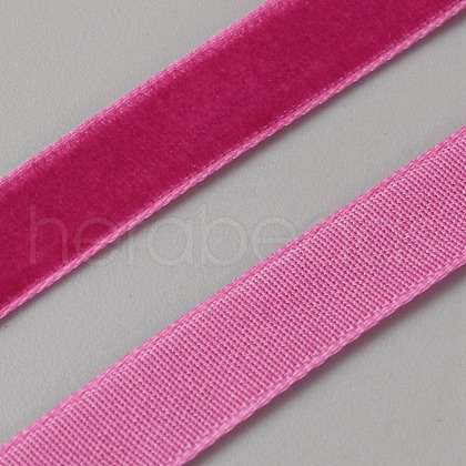 50 Yards Polyester Single Face Velvet Ribbon OCOR-WH0082-161A-1
