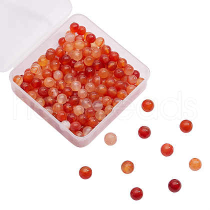 200Pcs Natural Carnelian Beads G-CJ0001-60-1