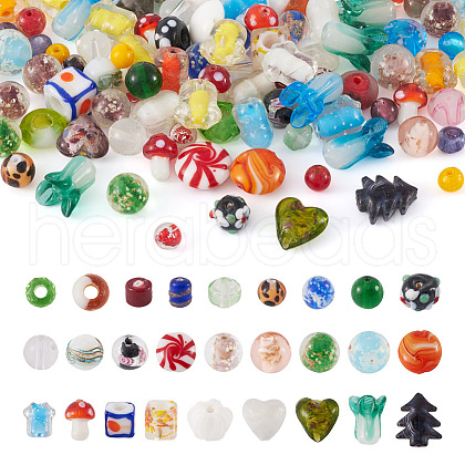 Craftdady Handmade Lampwork Beads LAMP-CD0001-02-1
