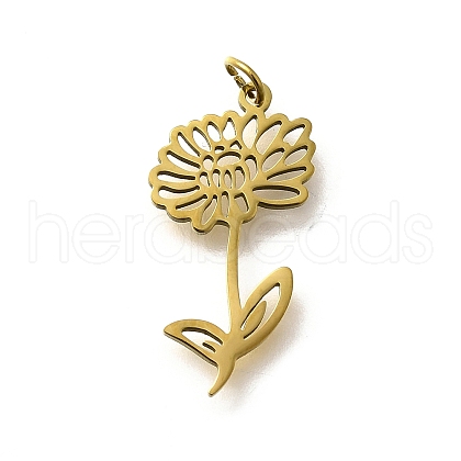 304 Stainless Steel Pendants STAS-R153-21G-1